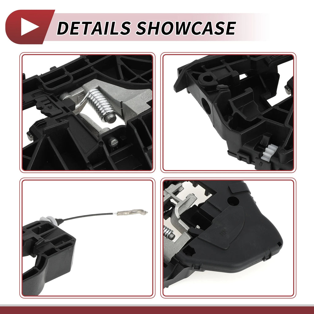 Rear Right Door Handle Carrier for Mercedes-Benz W251 (2006–2013) Black