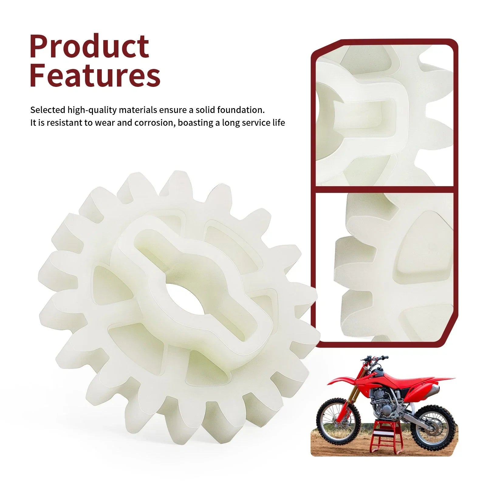 Oil Pump Driven Gear 18T for Honda CRF250R CRF250X (2004–2017)