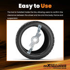Wheel Fitment Simulator Tool for Tire Size Measurement (14in-22in)