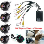 4 Way 360�� Bird View Panoramic Parking Camera System for Car DVR