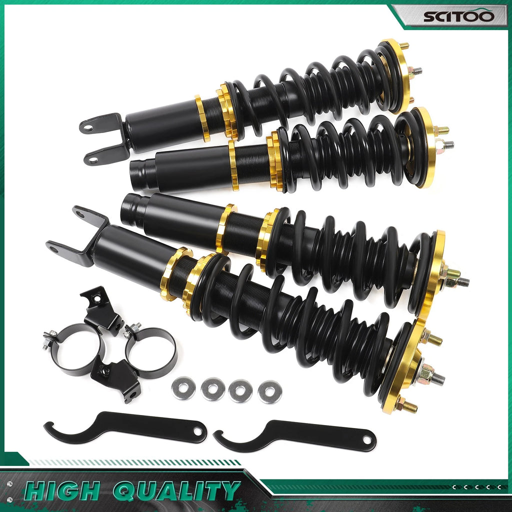 Coilovers Front+Rear Adjustable Height Struts Shock Kits for Honda Civic (1993–2000)