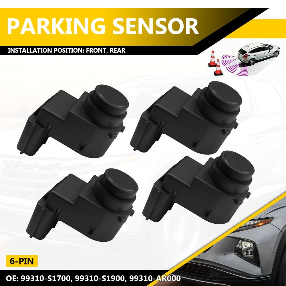 Set of 4 Parking Sensors for Hyundai Tucson Santa Fe (2019–2024) 99310-S1700 99310-S1900