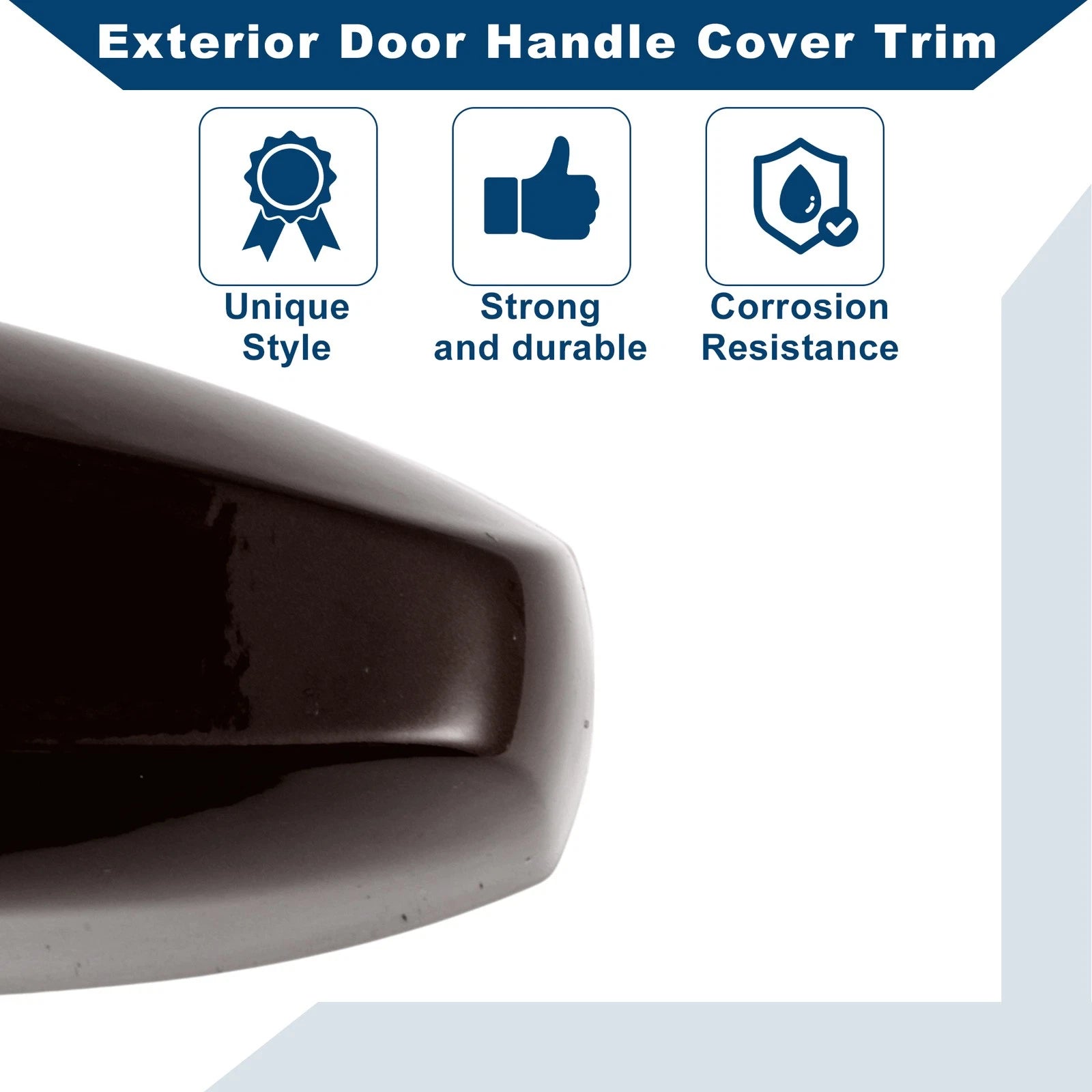 Exterior Door Handle Cover Trim for BMW X1 X2 X5 F15 X6 F16 (2014–2019) Brown ABS
