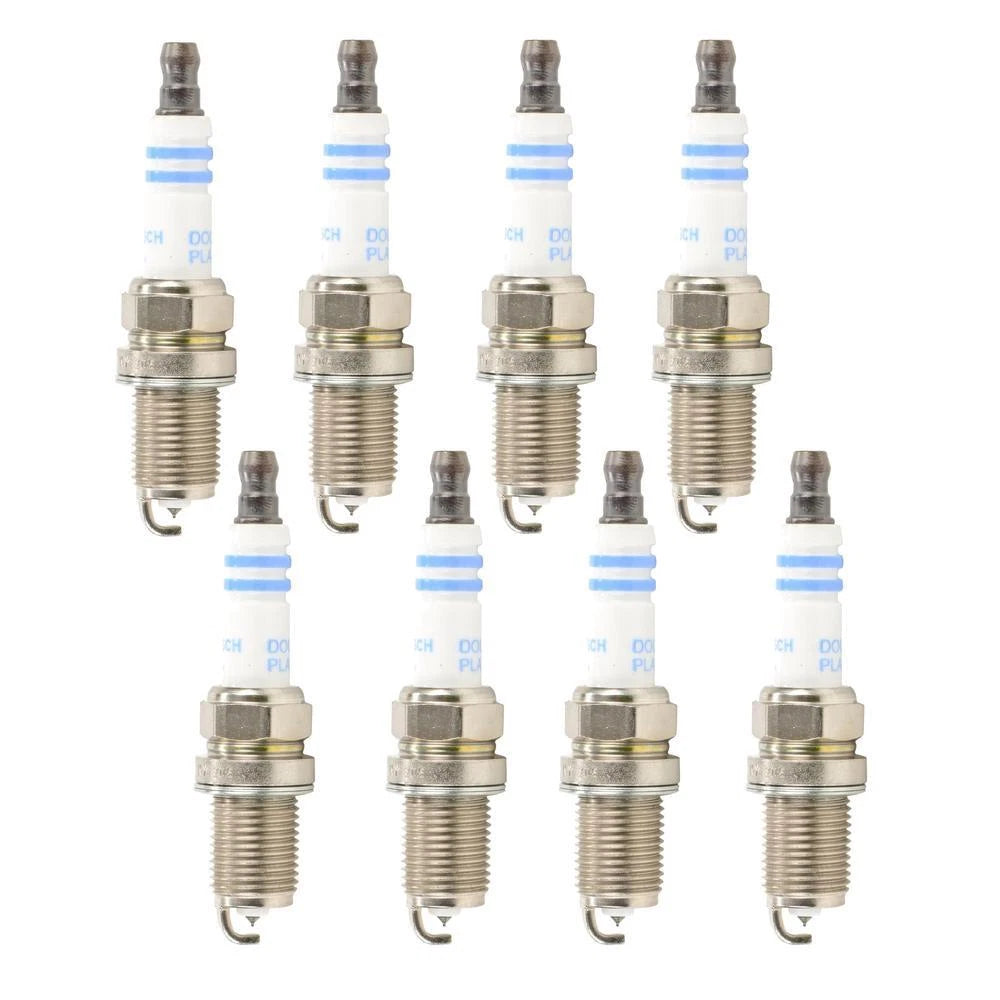 Set of 8 Bosch Double Iridium Spark Plugs for BMW E38 (1995–2001)