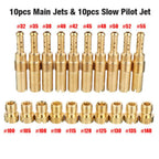 10x Carburetor Main Jet & Slow/Plot Jet Kit for PWK Keihin OKO CVK PE