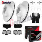 Front Disc Rotors + Brake Pads Kit for Toyota 4Runner (1996–2002)