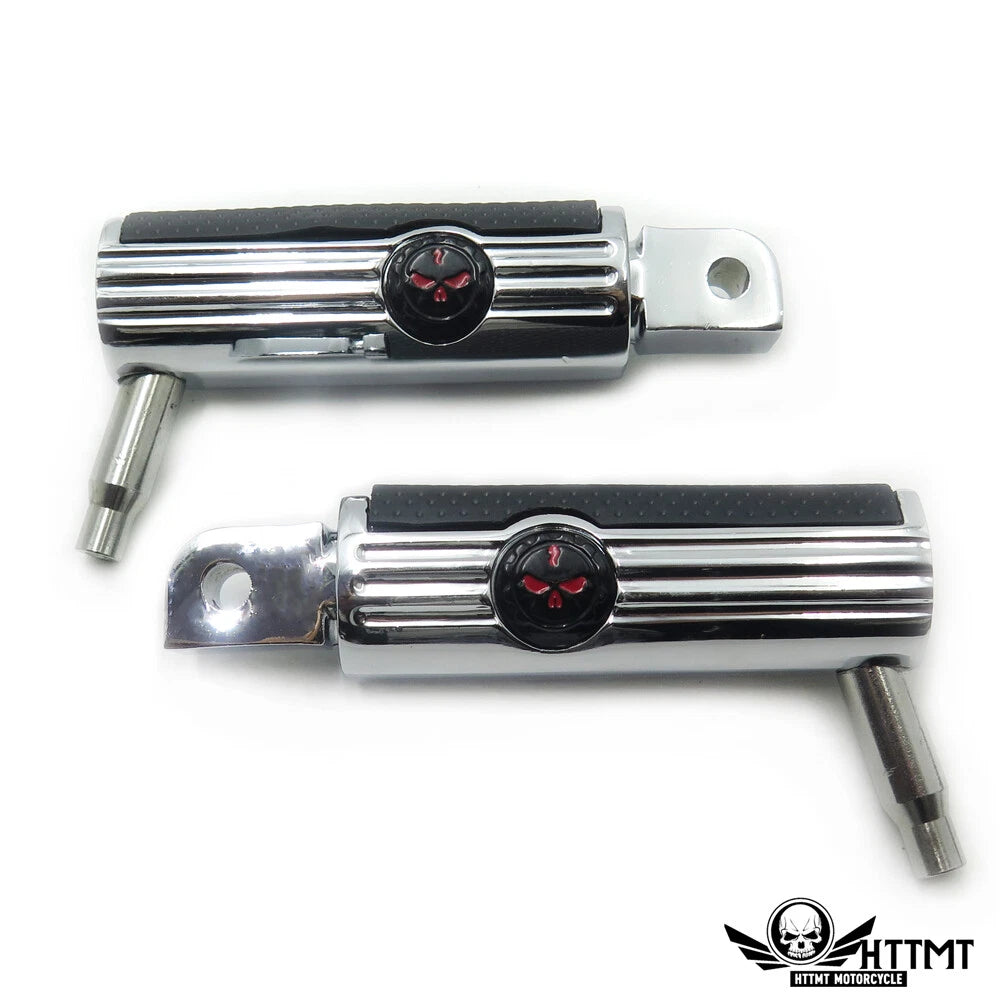Defiance Chrome Footpegs for Yamaha Road Star Warrior (2002–2009)