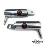 Defiance Chrome Footpegs for Yamaha Road Star Warrior (2002–2009)