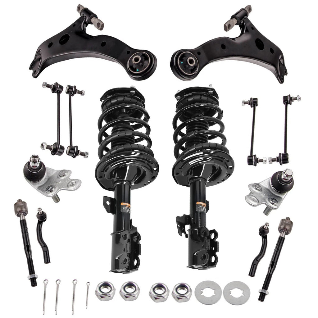14PC Front Struts Coil Springs Control Arms Sway Bars for Toyota Camry (2007–2011)