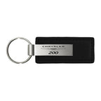Black Leather Keychain - Officially Licensed for Chrysler 200