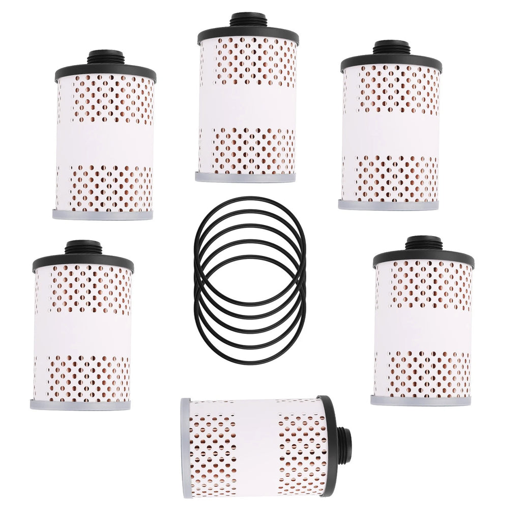 Set of 6 Fuel Filter Elements for Goldenrod 496-5 (Water Separator, 30 Micron)