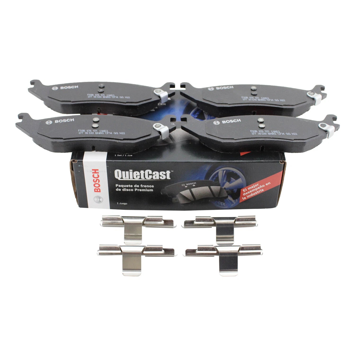 Set of 4 Bosch QuietCast Rear Ceramic Brake Pads for Dodge Ram 1500