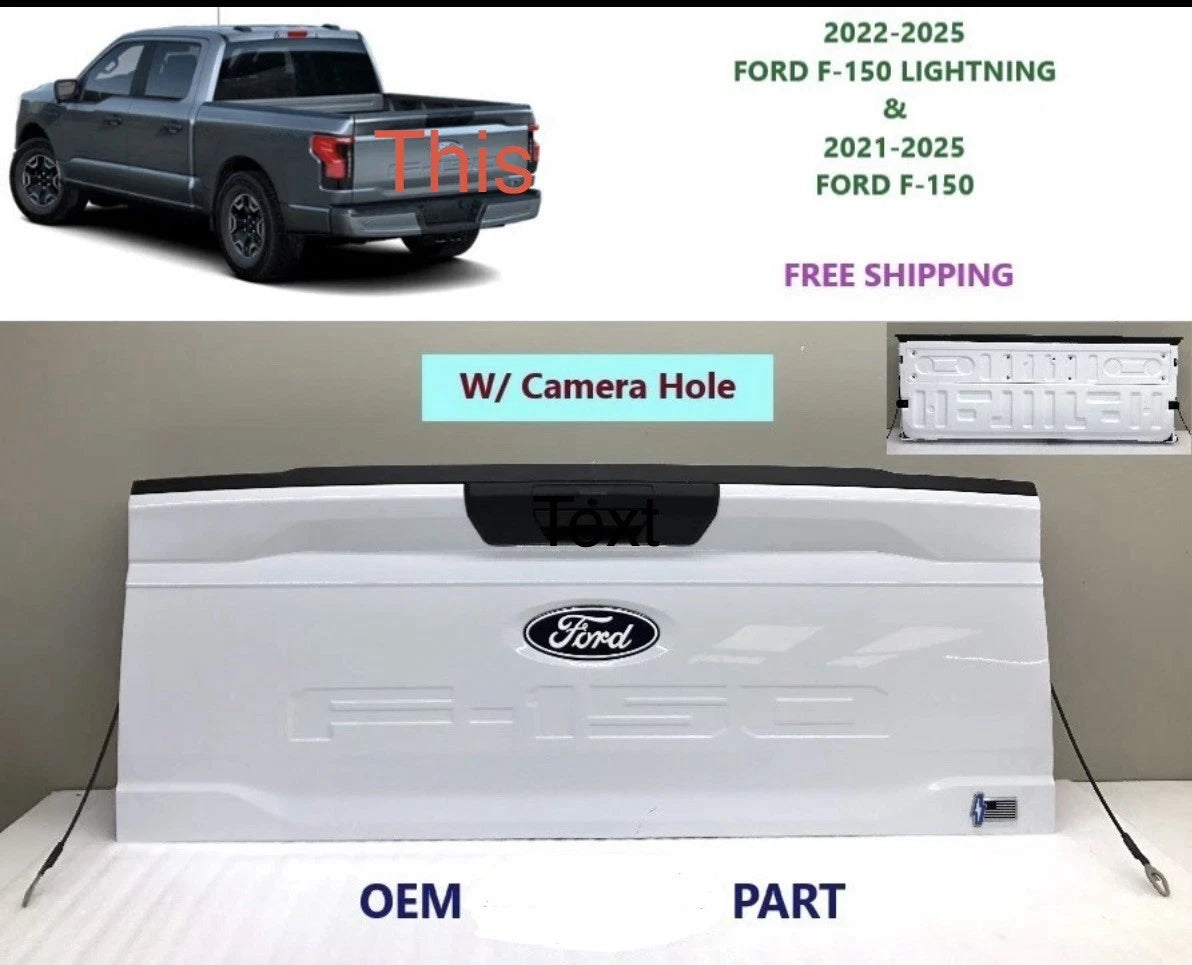 OEM Rear Tailgate for Ford F-150 Lightning & F-150 (2021–2025) Oxford White #4