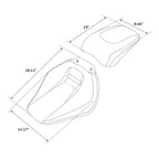 Driver Passenger Seats for Harley Breakout FXBR FXBRS (2018–2023) Black