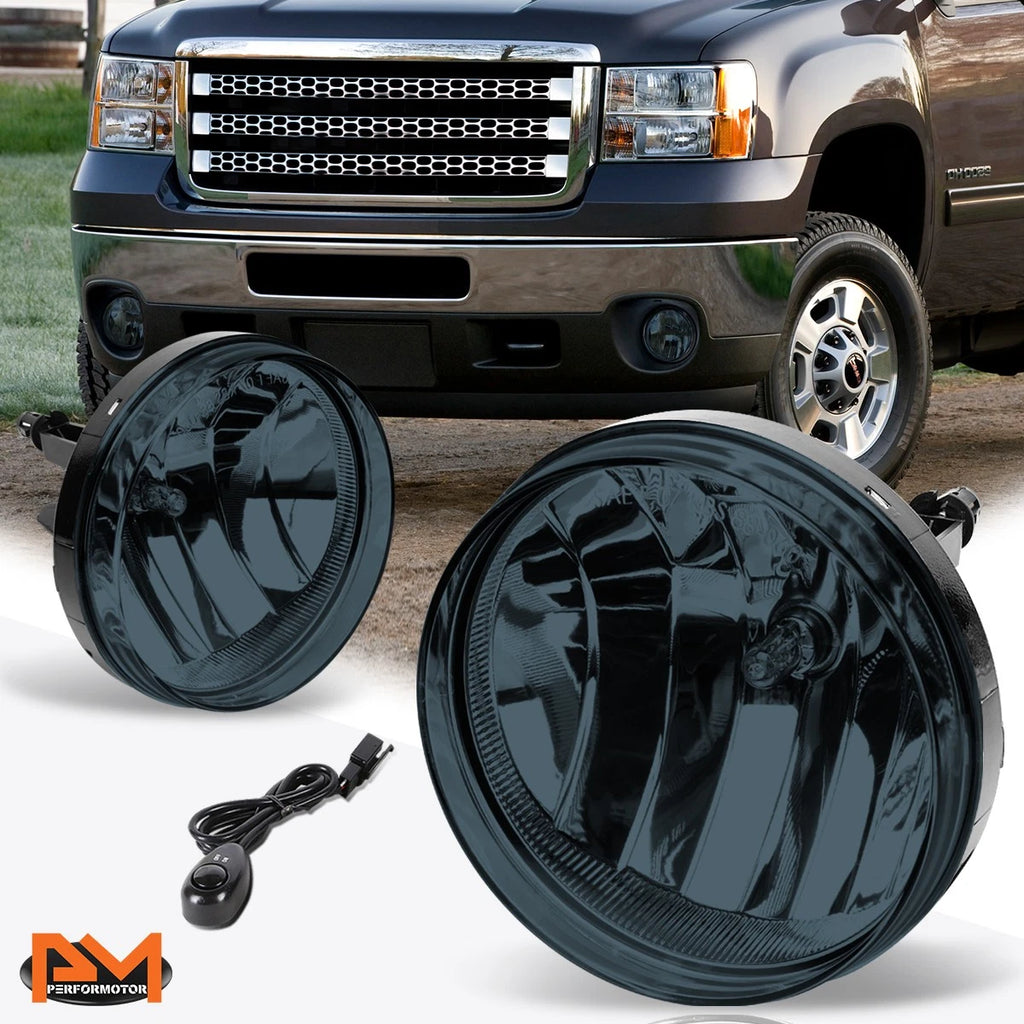 Smoked Lens Front Bumper Fog Lights for Sierra 1500/2500/3500 (2007–2014)