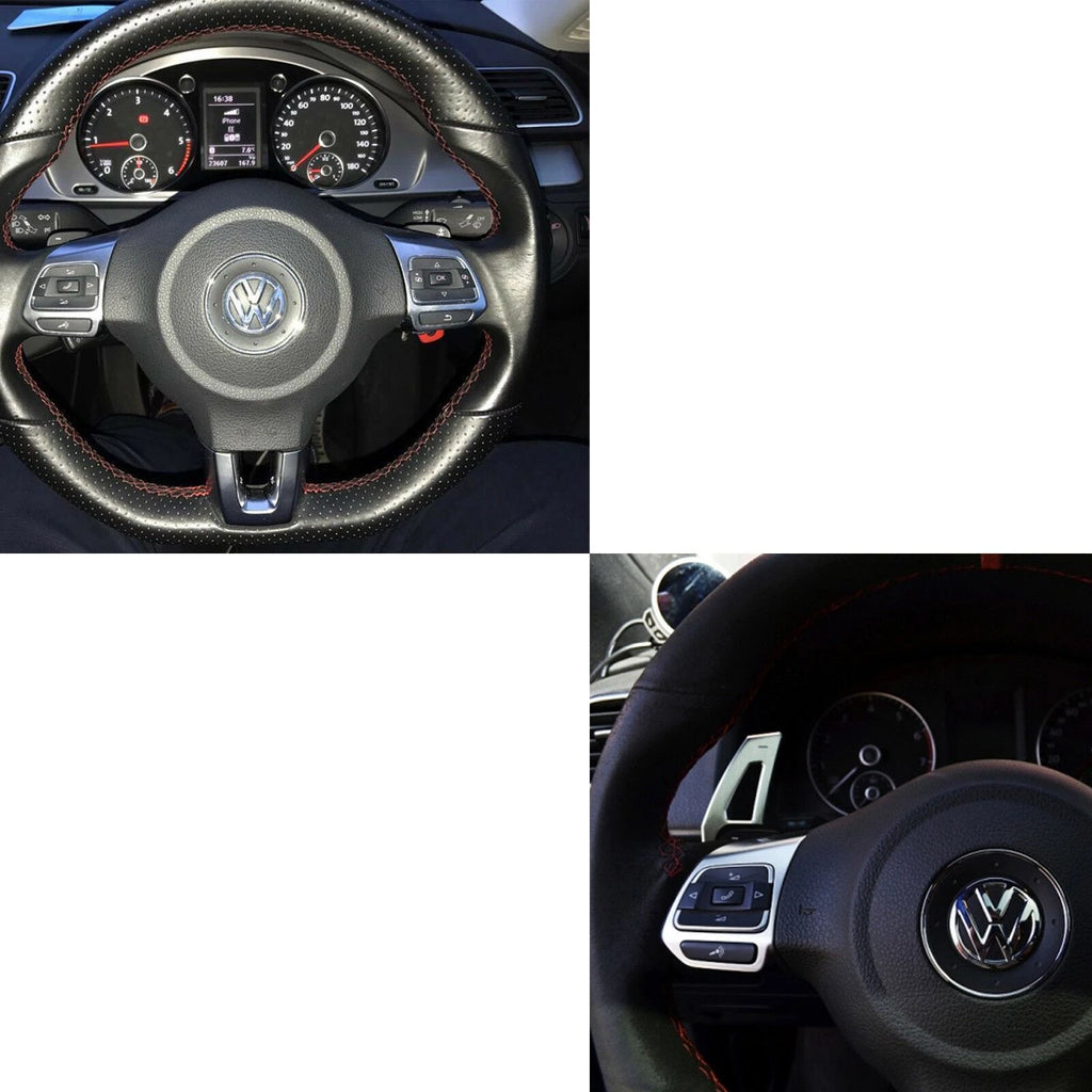 Steering Wheel Paddle Extensions Shifter Kit for VW Golf GTi Jetta Beetle MK6 (2010-2014)