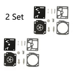 Set of 2 Carburetor Repair Kits for Husqvarna 340 345 346 353 (Zama RB-122, C3EL18)