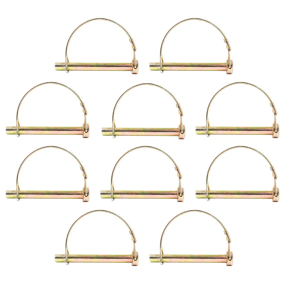 Set of 10 P14PTL PTO Lock Pins 1/4" Diameter 2.25" Usable Length
