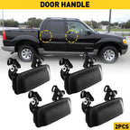 Set of 2 Black Door Handles for Ford Explorer (1998â2003)