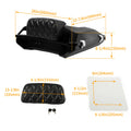 Black Razor Trunk Backrest for Harley Touring Road King Glide (2014–2024)