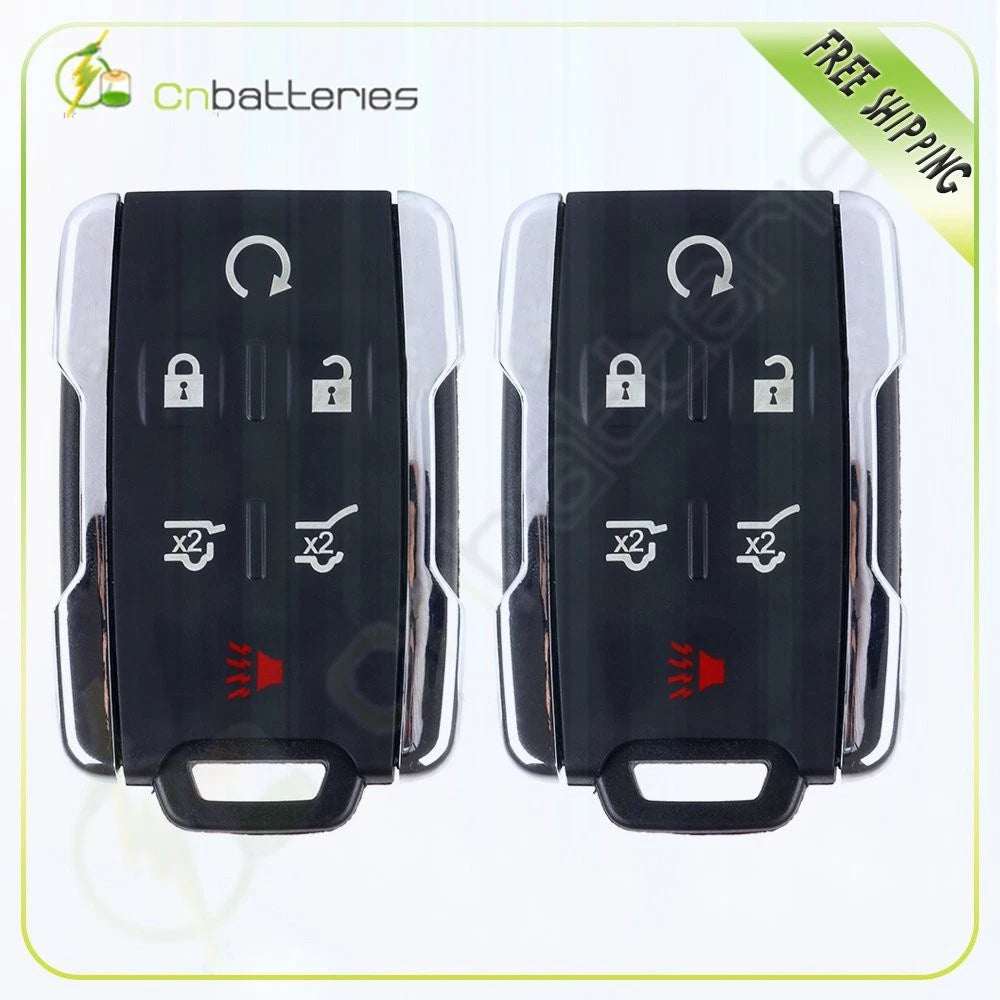2X Smart Keyless Remote Key Shell Case Fob for Chevrolet Tahoe (2015–2020)