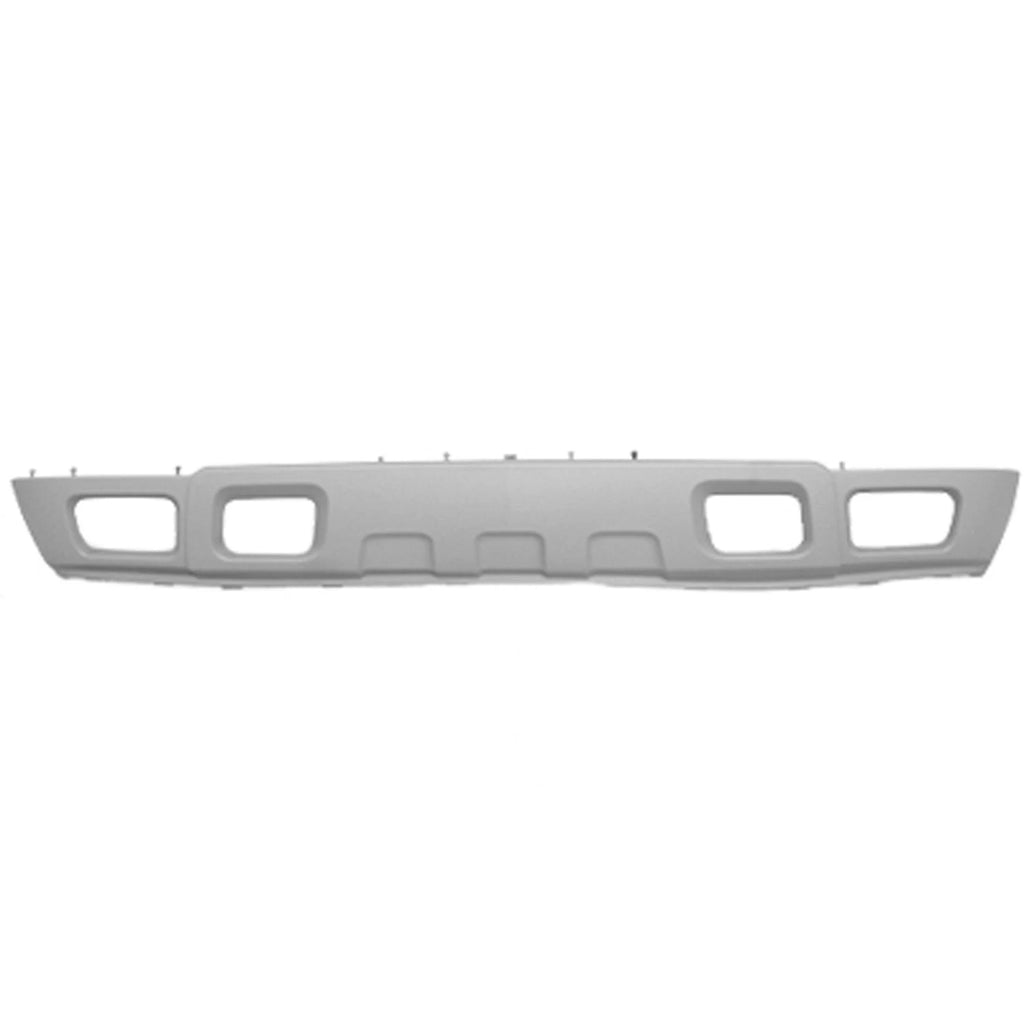 Replacement Gray Front Air Deflector w/Fog Light Holes w/Tow Hook Holes