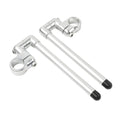 37MM Clip-On Handlebar for Universal Cafe Racer 7/8" Fork Tube Silver