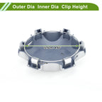 Wheel Center Caps No. 4260B60290 for Toyota Land Cruiser 150 (2008–2021)