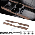 Peach Wood Style Console Cup Holder Panel Stripe Cover for Honda CR-V (2017–2020)