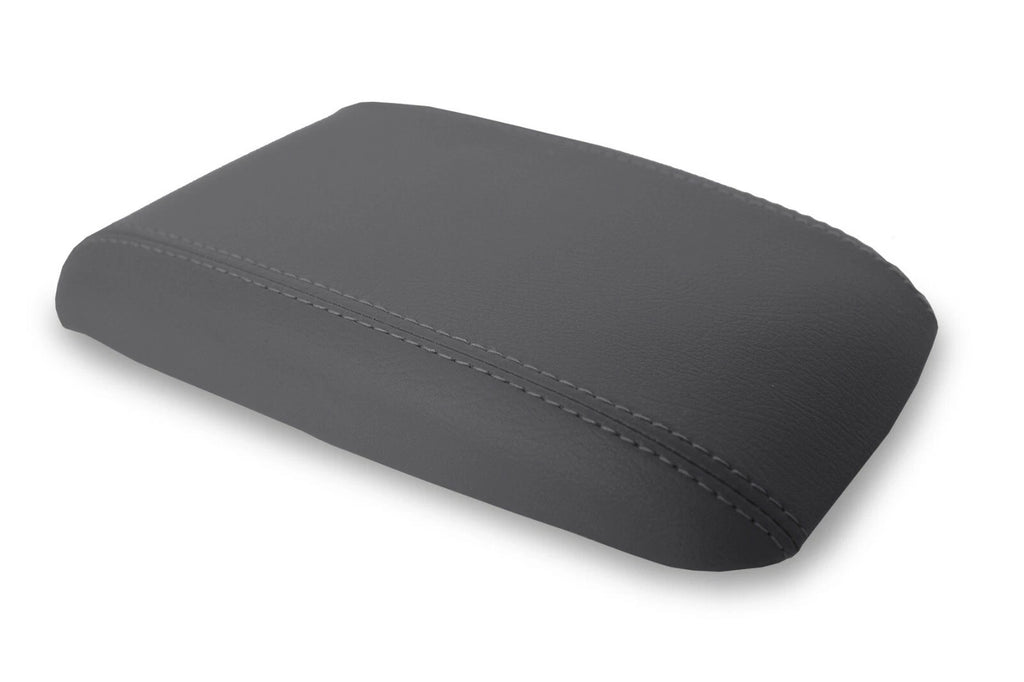 Leather Console Lid Armrest Cover for Ford Mustang (1987–1993) Gray