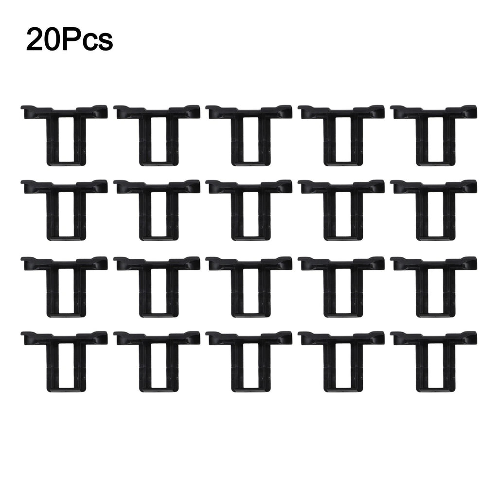 Set of 20 Plastic Mud Discharge Clips for Panels