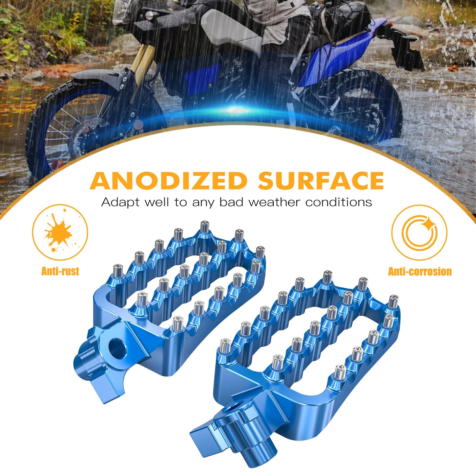 Foot Pegs for Yamaha Tenere 700 (2019–2024) - NICECNC Forged