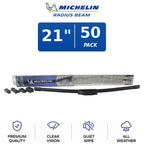 Set of 2 Michelin Radius Beam Wiper Blades 21" Curved All-Weather for