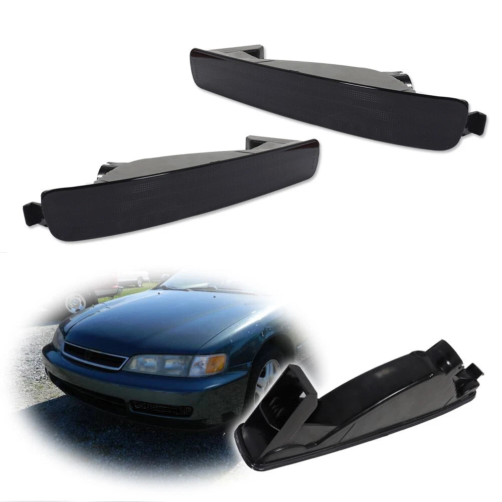 Front Bumper Signal Lights for Honda Accord 2D Coupe / 4D Sedan (1996–1997) Smoke