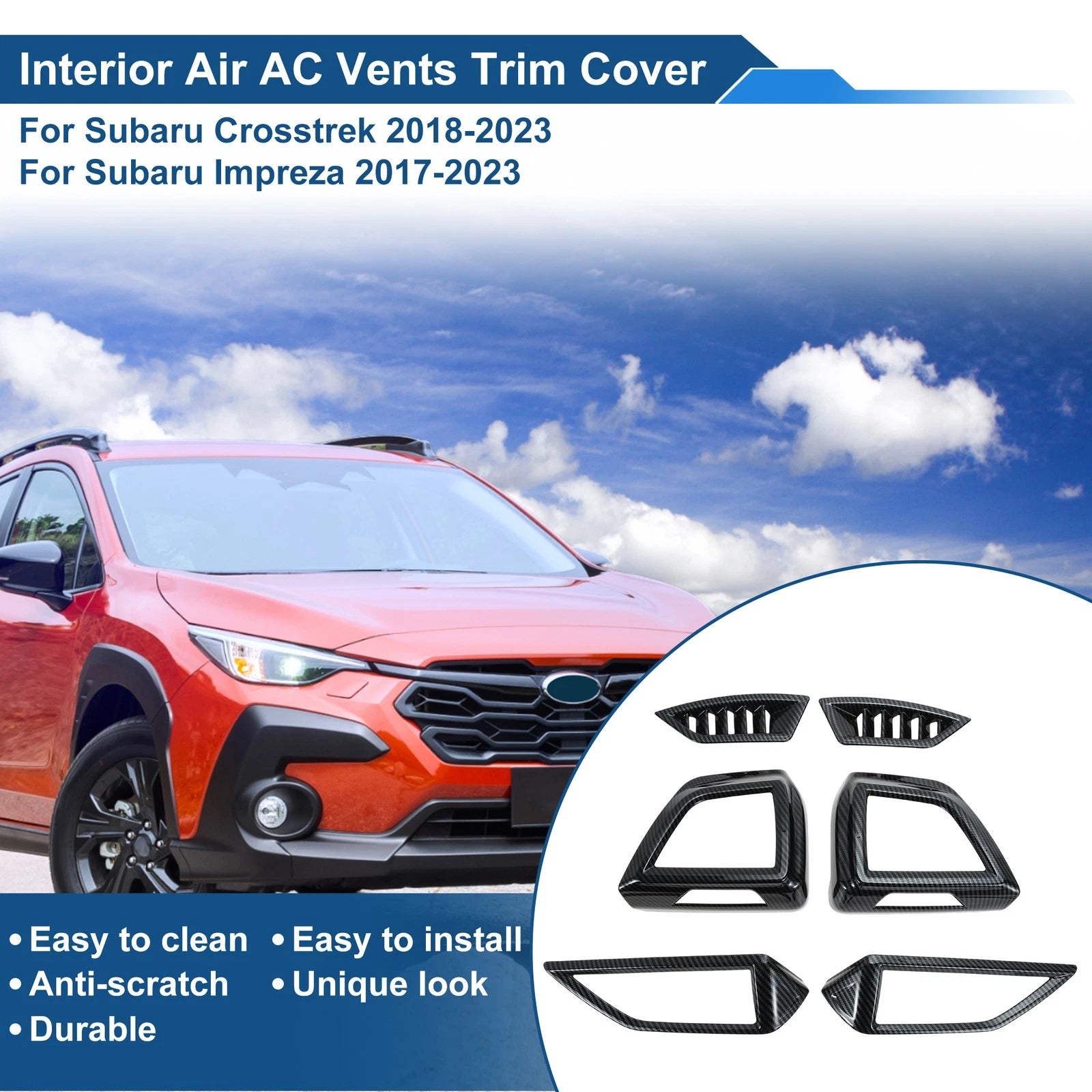 Center Console Air Vent Cover Trim Kit  
