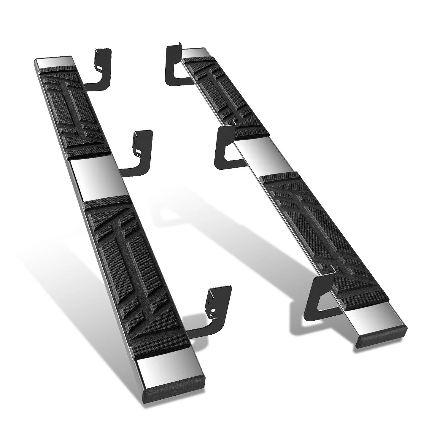 Set of 2 Aluminum Flat Running Boards for Ram 1500 Quad Cab (2019–2024)