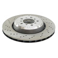 Front Left Vented Drilled 325mm Disc Brake Rotor for BMW E46 M3 (2001–2006)