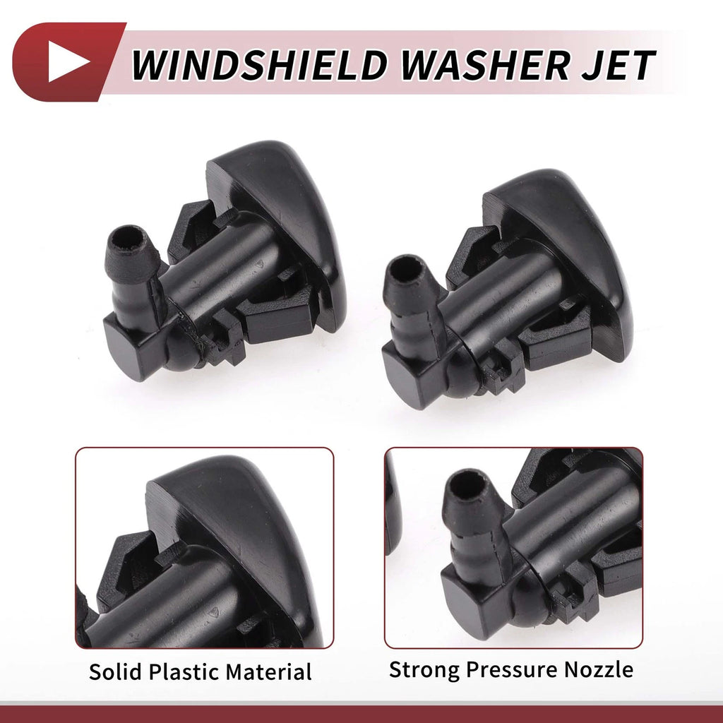 2X Windshield Washer Nozzle for Dodge Charger, Chrysler 300 (No. 5182327AA)