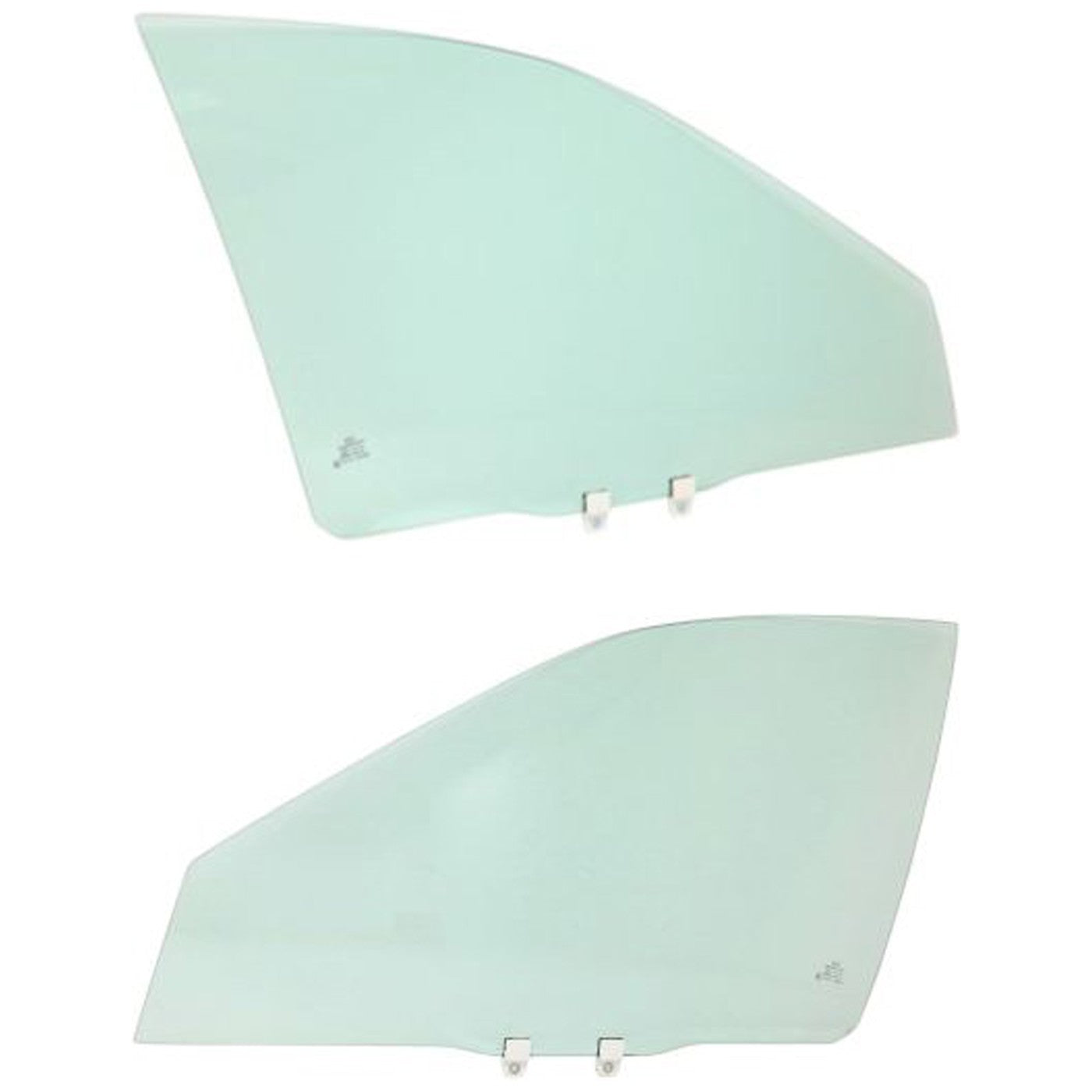Set of 2 Front Door Glasses for Sedan Left Right Pair