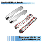 Set of 4 Exterior Door Handle Cover Trim for Ford Explorer (2020–2022) Silver Tone