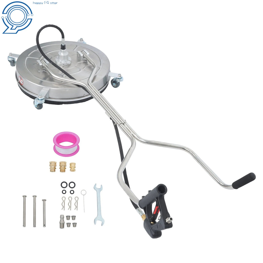 24" Pressure Washer Surface Cleaner for Concrete, Patio, Sidewalk