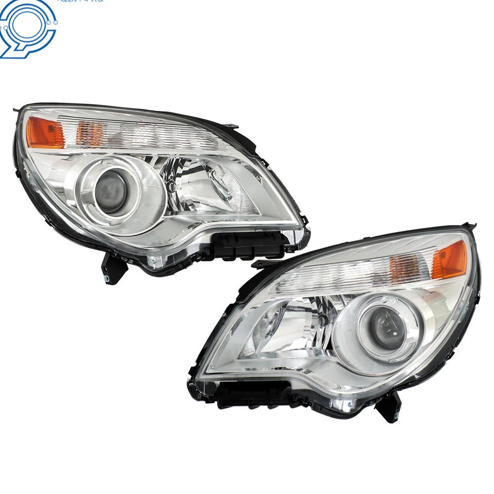 Set of 2 Headlights for Chevy Equinox (2010–2015) Halogen Projector