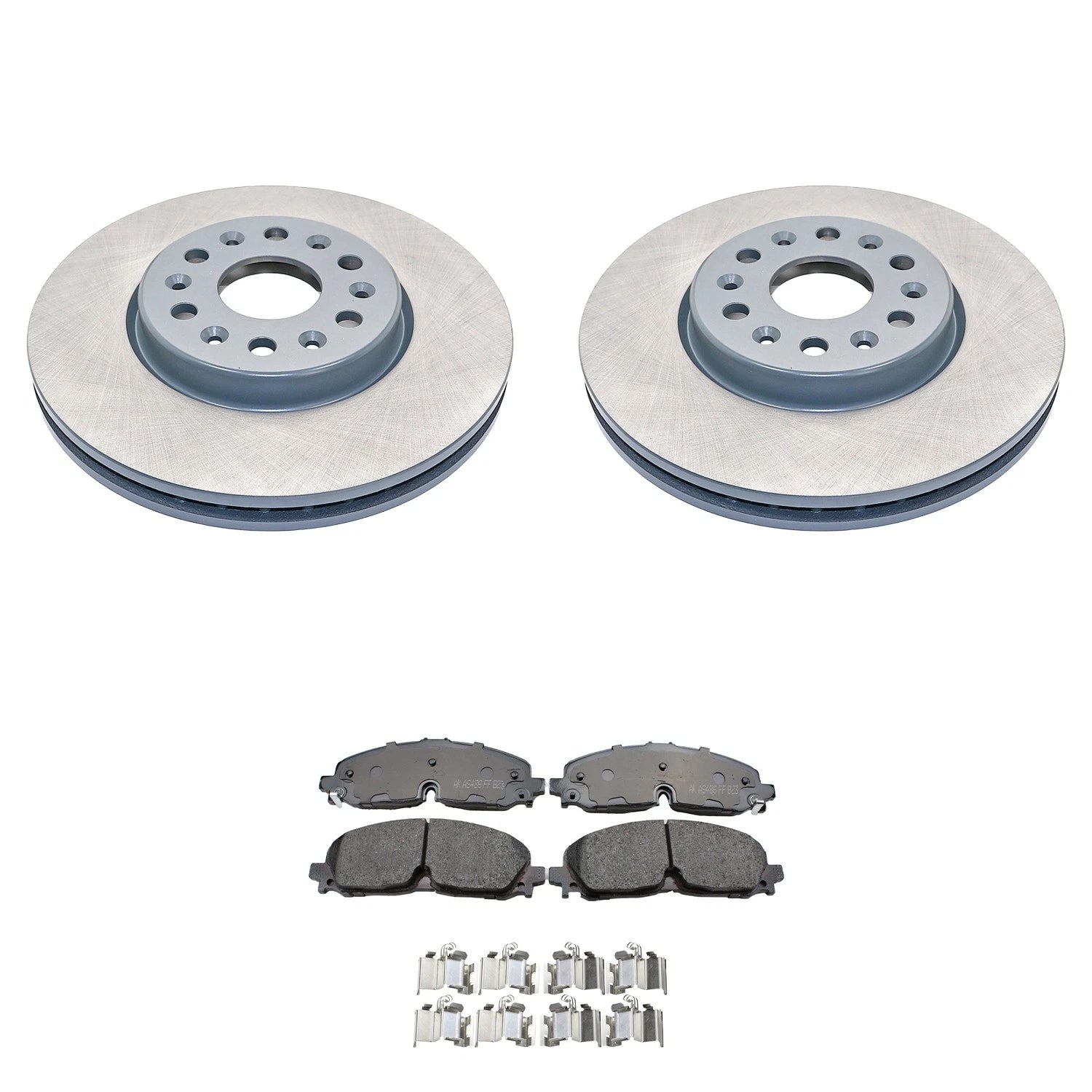 Front Rotors & Akebono ProACT Ceramic Brake Pads Kit for Blazer Traverse (2002–2023)