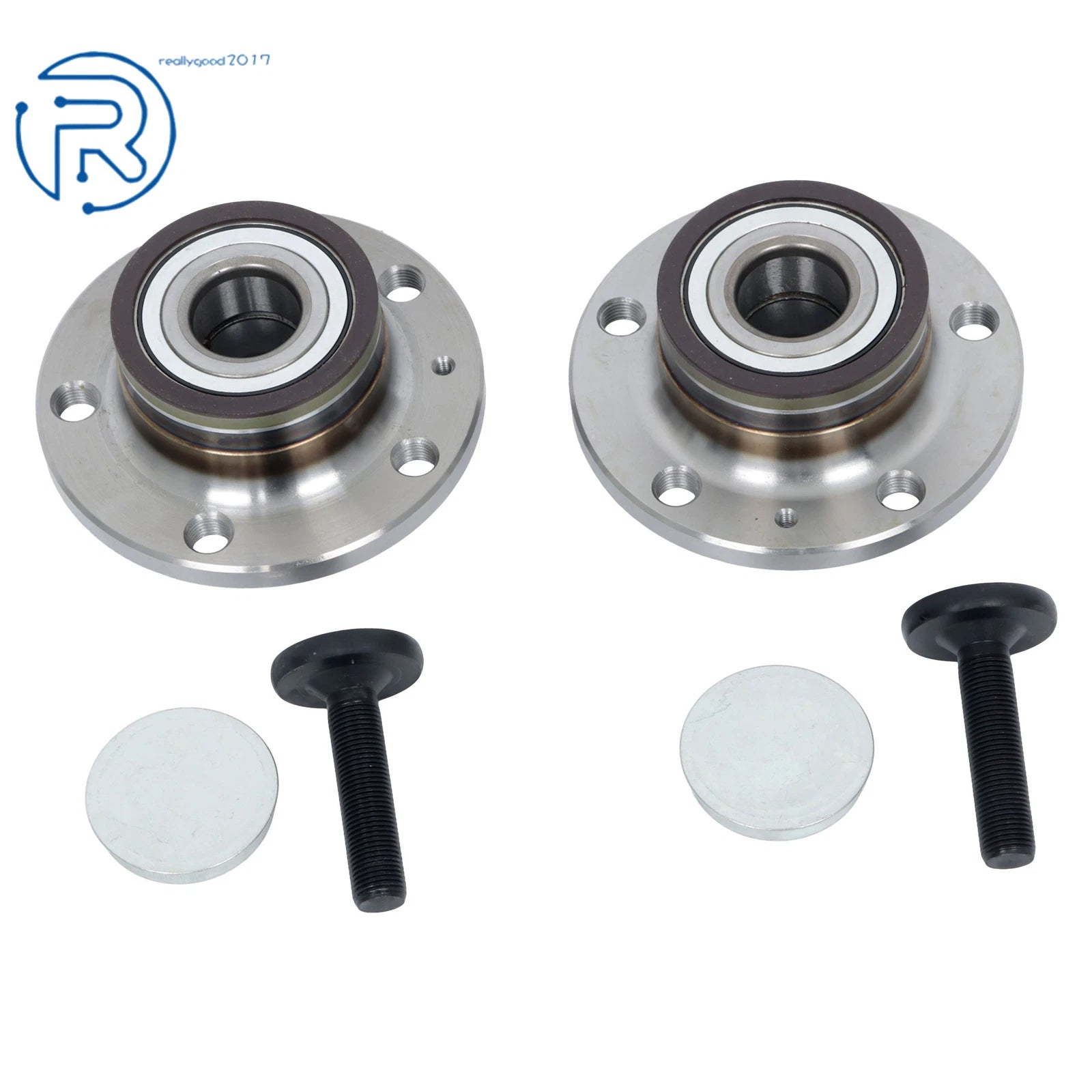 Pair Rear Wheel Bearing Hub Assembly for Volkswagen Jetta Golf Passat Beetle Audi Q3 (2011–2020)