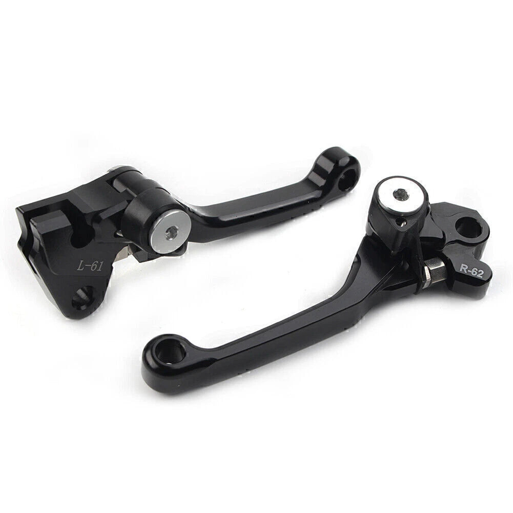 Black Pivot Dirt Clutch Brake Levers for Kawasaki KX250 KX250F KX100 (2005–2012)