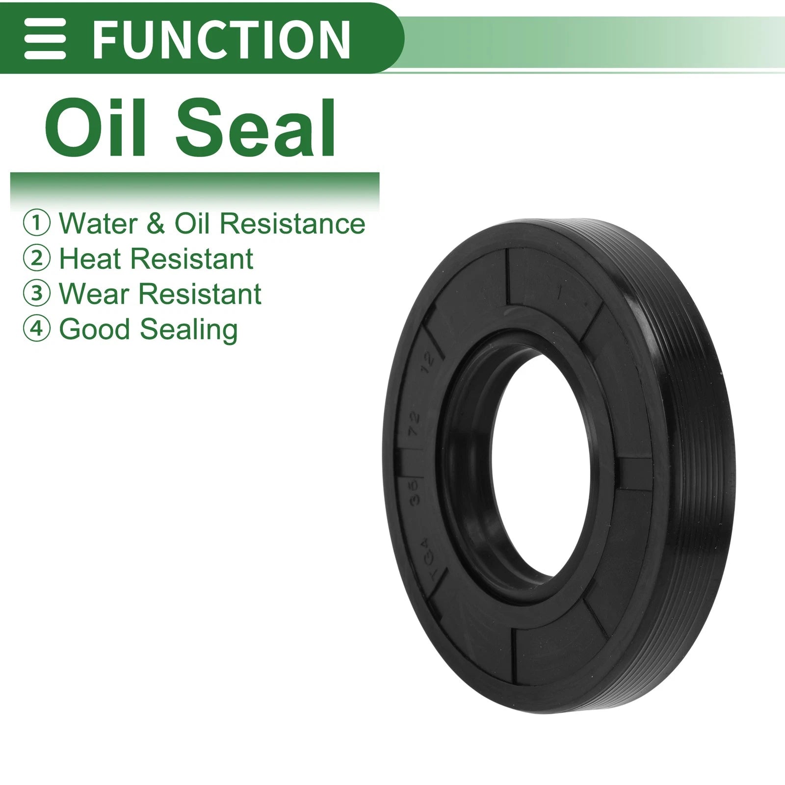 Oil Seal   - NBR Rubber 35x72x12mm