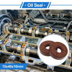 Set of 2 Oil Seal Rotary Shaft Seal FKM Rubber 15x40x10mm