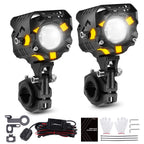 80W LED Auxiliary Light for Motorcycle Pickup SUV ATV UTV (12V)