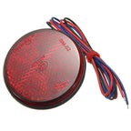 Round LED Reflector Tail Brake Stop Light for Motorcycle Truck Trailer Car
