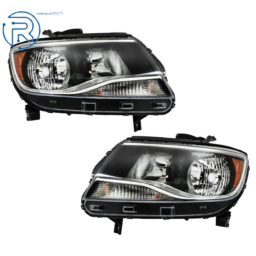 Set of 2 Clear Halogen Headlights for Chevy Colorado (2015-2022)
